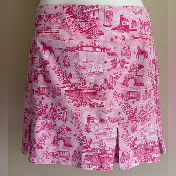 Katherine Way Kiawah‎ 17” Golf Skort Small in Pink Pony - Picture 1 of 9